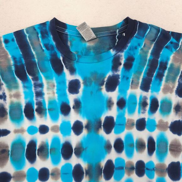 Gildan Casual Crew Neck Short Sleeve T Shirt Mens Size Medium M Tie-dye Multi - Picture 1 of 8